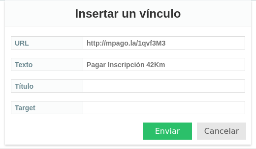configuracion de pagos