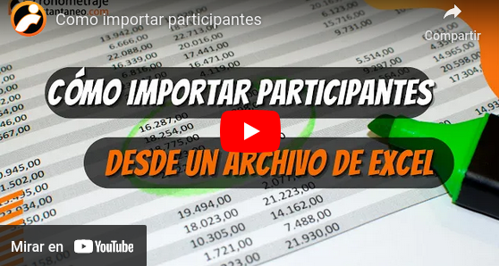 Importar y exportar participantes