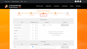 Configuración de la Ficha Técnica